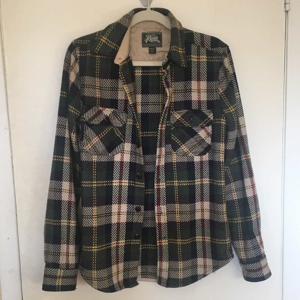 ROOTS plaid shirt